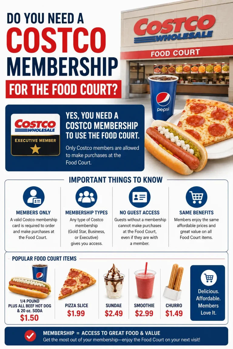 costco food court membership required