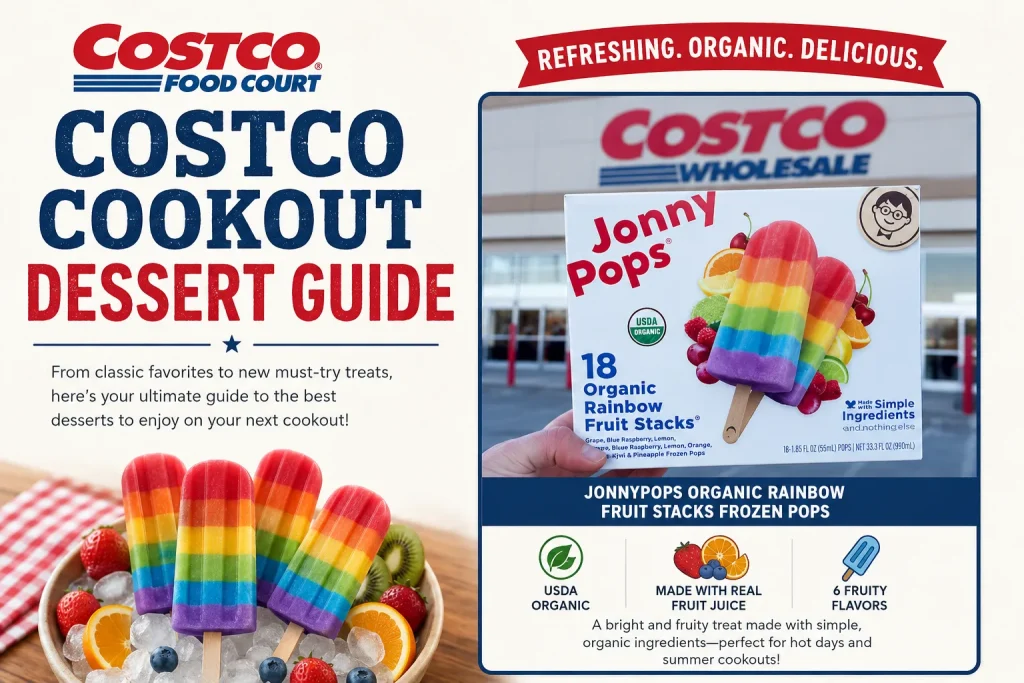 JonnyPops Organic Rainbow Fruit Stacks Frozen Pops