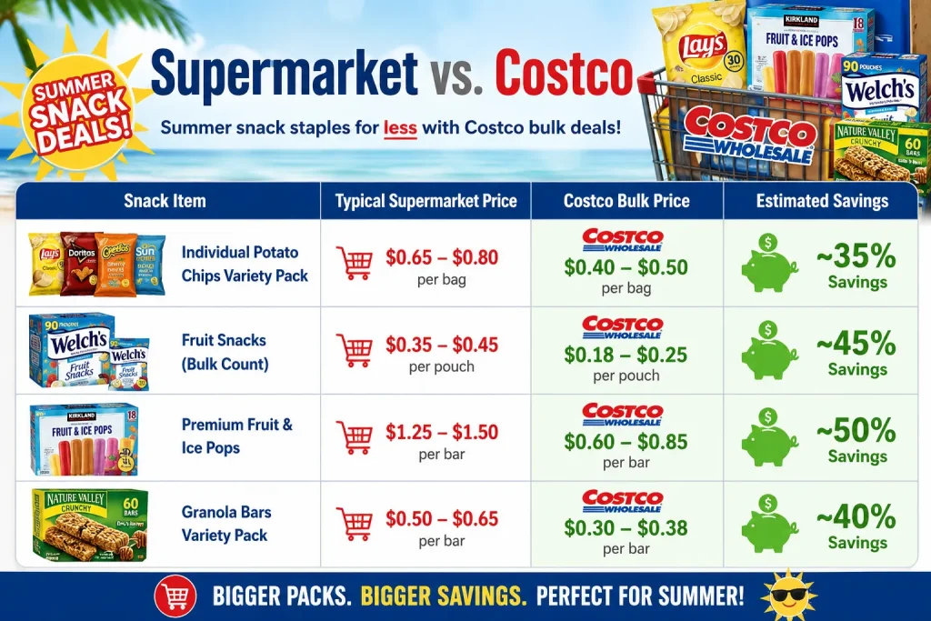 Supermarket vs. Costco