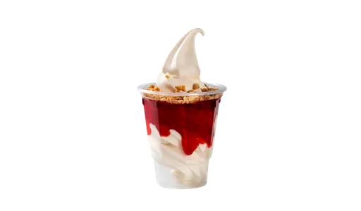 strawberry shortcake sundae